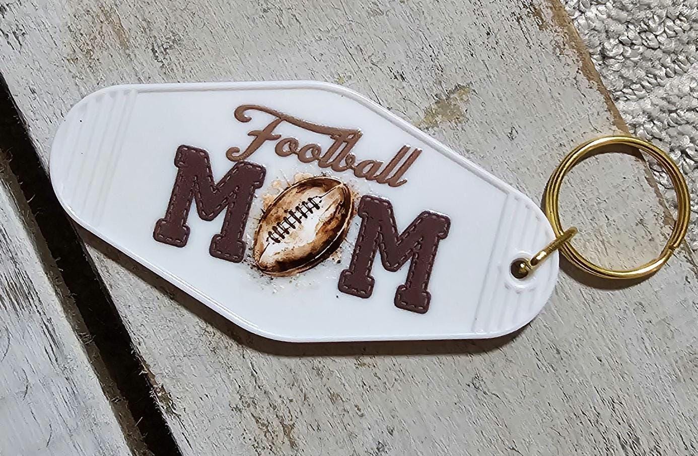 Football Mom Motel Keychain